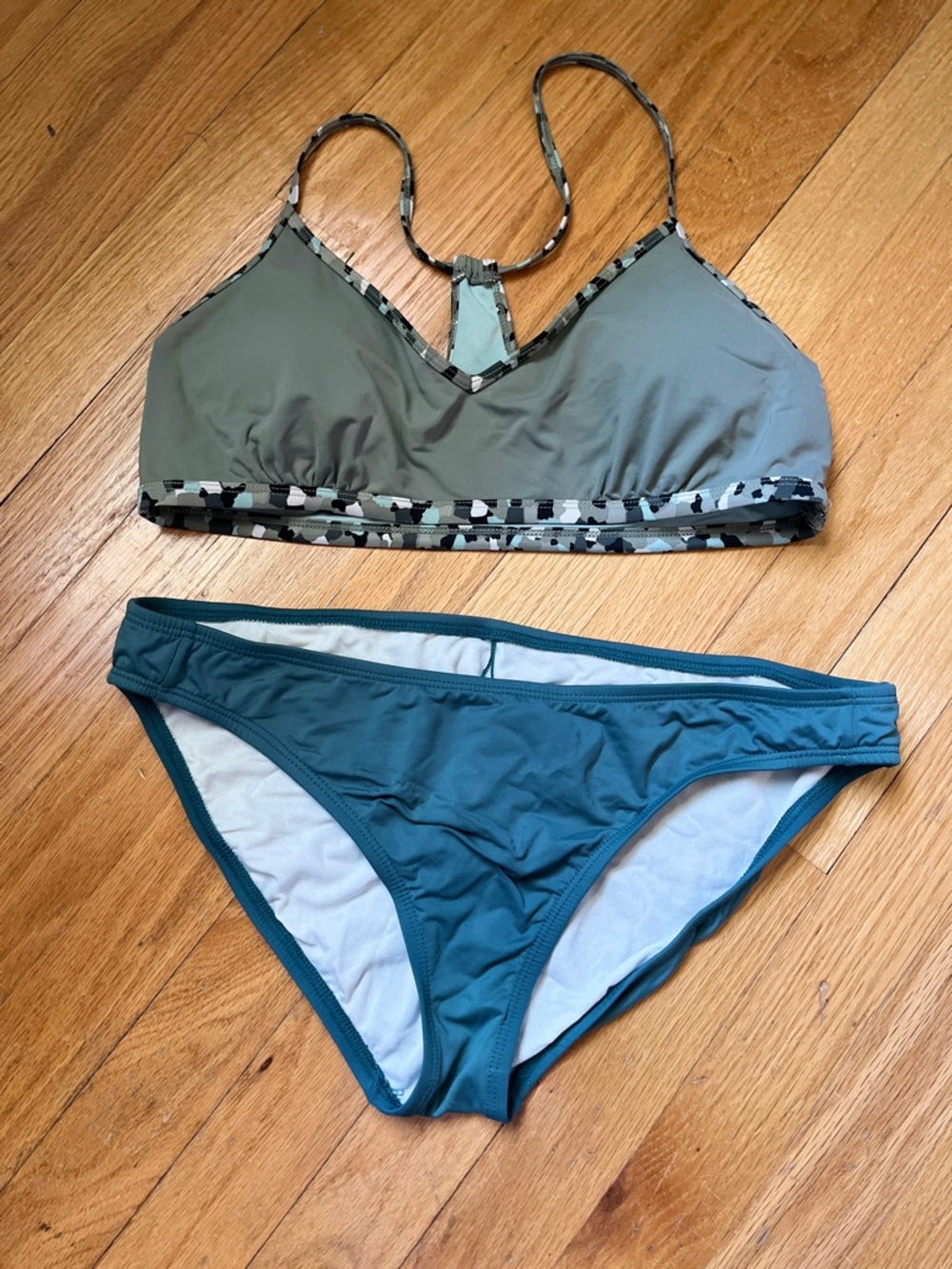 Carve Designs Bikini Set Size L Strappy Top Swim Bottom Preowned